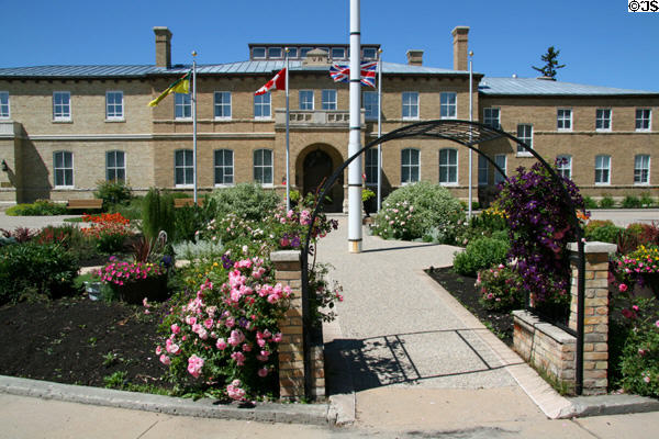 Flower garden of Saskatchewan Government House. Regina, SK.