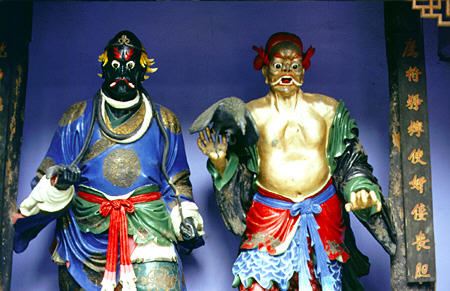 Statues from Guardians of Death temple in Fengdu on Yangtze (Yangtse) River. China.