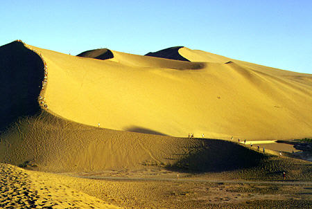 Dunhuang's Singing Sand Mountains. China.