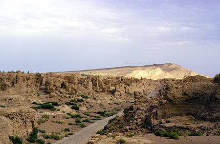 Jiaohe Ruins in Turpan. China.