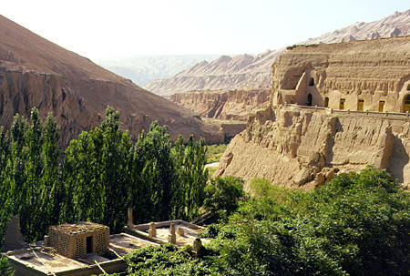 Bezeklik Buddha Caves in Turpan. China.