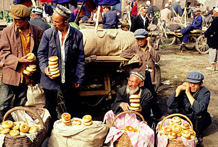 Sunday market in Kashgar. China.