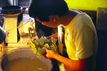 Jade carving in Guangzhou. China.