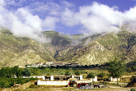 Drepung Monastery on the outskirts of Lhasa, Tibet. China.