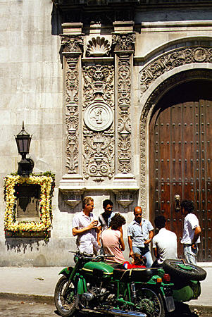 Post office & telephone office near corner of Amistad & Dragones, Havana. Cuba.