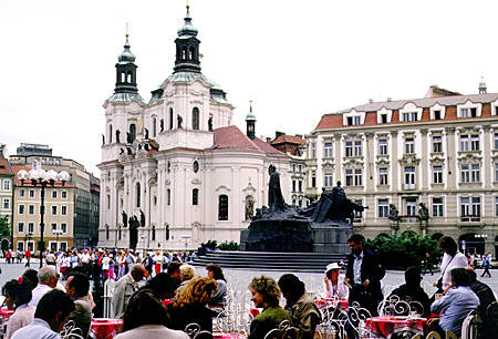 St Nicholas's Church in Old Town Square, Prague. Czech Republic.