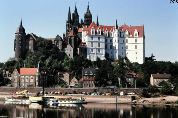 Albrechtsburg Castle over River Elbe. Meissen, Germany.