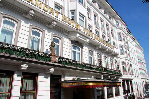 Fairmont Hotel entrance. Hamburg, Germany.