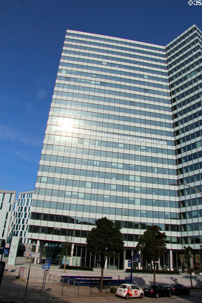 Emporio building, Valentinskamp 70 (1964) at Gänsemarkt. Hamburg, Germany.