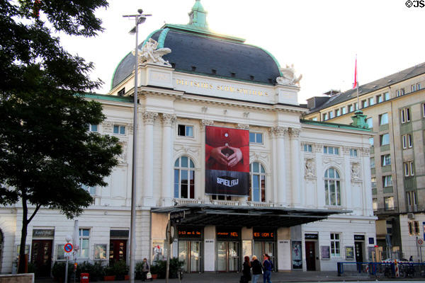 German Theater with awning over entrance. Hamburg, Germany.