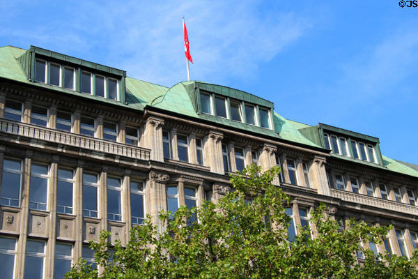 Typical building in core of Hamburg. Hamburg, Germany.