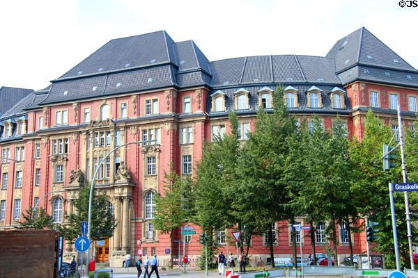State Tax Office on Rödingsmarkt. Hamburg, Germany.