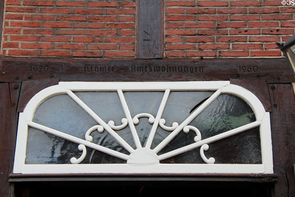 Fan light for building dating from 1670. Hamburg, Germany.