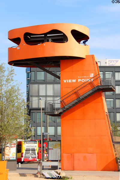 View Point observation deck tower in HafenCity. Hamburg, Germany.