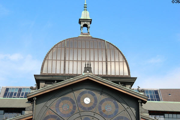 Dome atop Hamburg Fish Market. Hamburg, Germany.