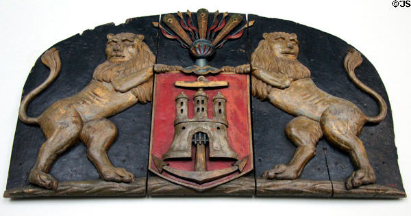 Guild sign (18thC) at Hamburg History Museum. Hamburg, Germany.