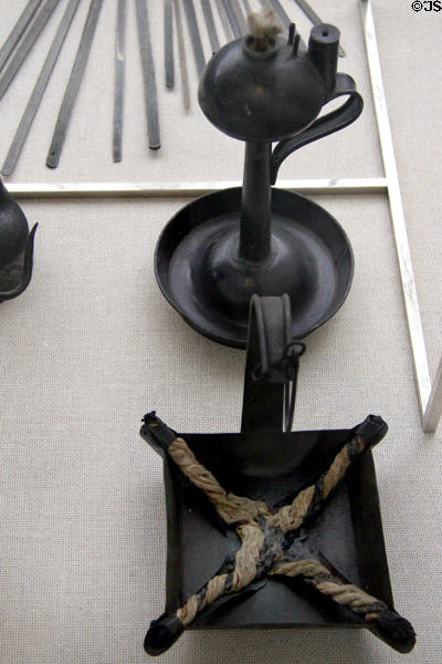 Lamps used in shrines (18th-19thC) at Hamburg History Museum. Hamburg, Germany.