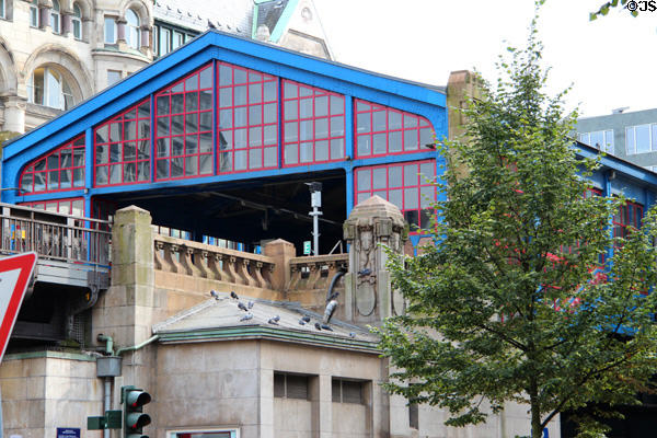 Hamburg U-Bahn station. Hamburg, Germany.