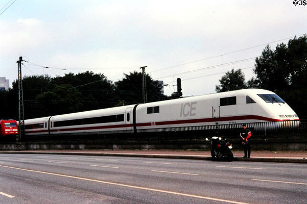 Intercity Express (ICE) train. Hamburg, Germany.