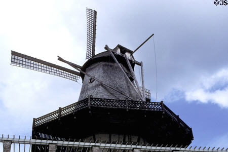 Windmill detail in Sanssouci garden. Potsdam, Germany.