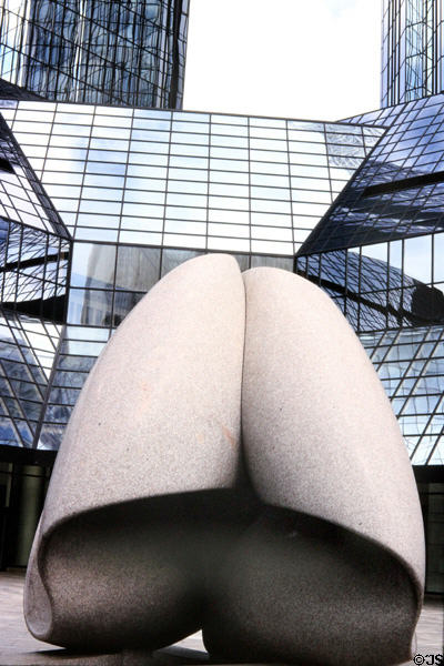 Abstract sculpture on Mainzer Landstrasse. Frankfurt am Main, Germany.