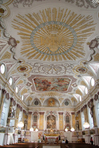 Baroque upper church of Bürgersaal kirche. Munich, Germany.