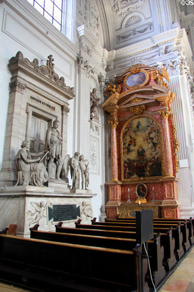 Tomb of Eugène de Beauharnais (1781-1824) (Stepson of Emperor Napoleon I) at St Michael Kirche. Munich, Germany.