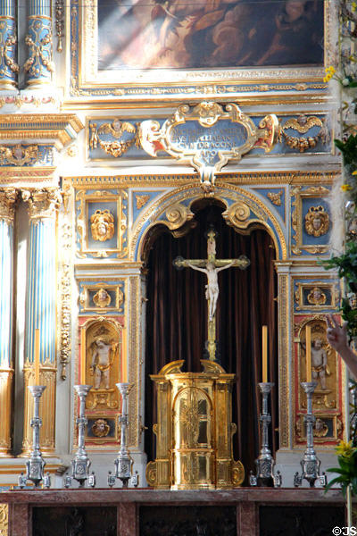 Side altar at St Michael Kirche. Munich, Germany.