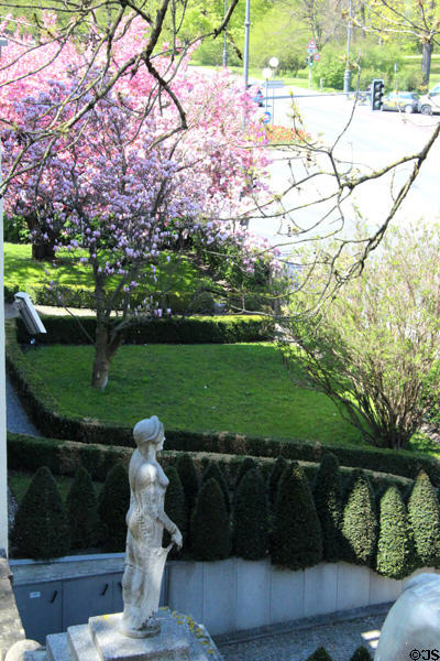 Front garden at Villa Stuck Museum. Munich, Germany.