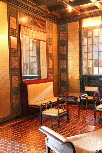 Neo Grecian-style but modern reception room by Franz von Stuck at Villa Stuck Museum. Munich, Germany.