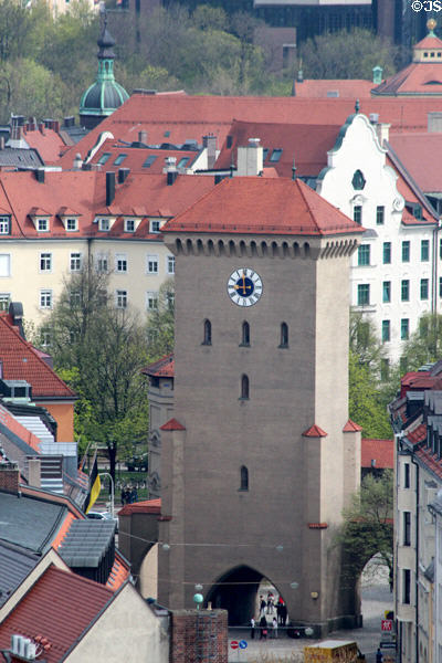 Isartor city gate which now houses Valentin Museum. Munich, Germany.