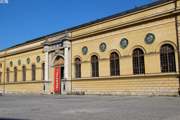 Residenztheater home of Bavarian State Theatre (1951) (beside Munich Residenz). Munich, Germany. Architect: Karl Hocheder.