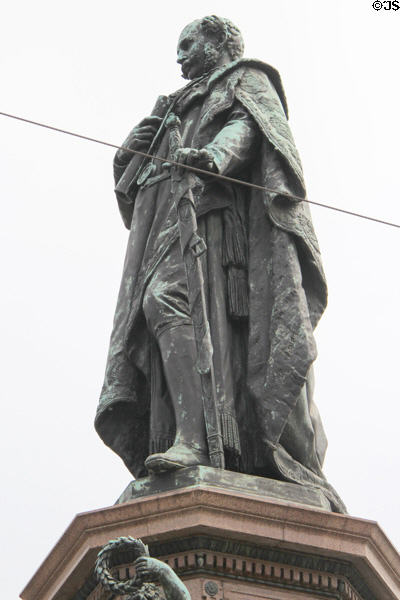 King Maximilian II Memorial statue near Five Continents Museum. Munich, Germany.