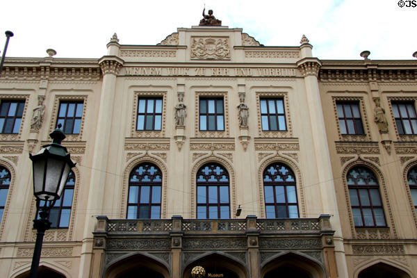 Upper floor architecture of Five Continents Museum. Munich, Germany.