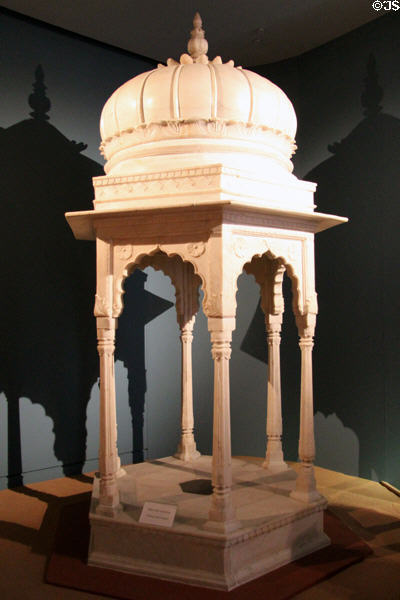 Garden kiosk (end 18thC-early 19thC) from Punjab at Five Continents Museum. Munich, Germany.
