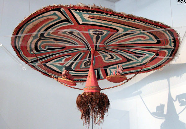 Dance mask from New Britain Polynesia at Five Continents Museum. Munich, Germany.