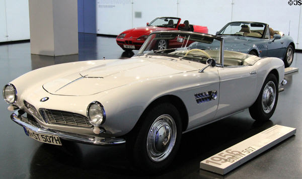 BMW 507 sports car (1956) at BMW Museum. Munich, Germany.