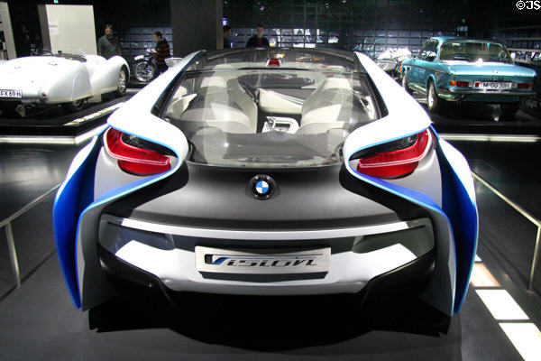 BMW Vision Efficient Dynamics car (2009) at BMW Museum. Munich, Germany.