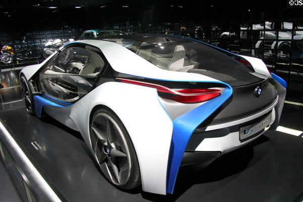 BMW Vision Efficient Dynamics car (2009) at BMW Museum. Munich, Germany.