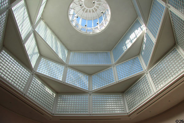 Interior atrium of Berlin Gemaldegalerie. Berlin, Germany.