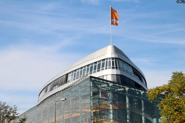 Modern CDU building on Klingelhöferstraße at Corneliusstraße. Berlin, Germany.