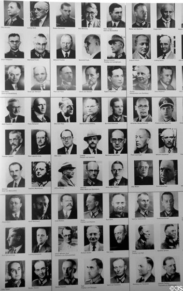 Germans arrested as co-conspirators in attempt on Hitler's life at German Resistance Memorial Center. Berlin, Germany.