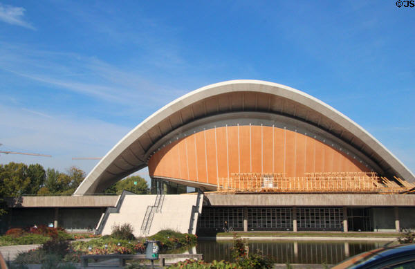Haus der Kulturen der Welt (1957 &1987) congress, display & performance hall in Tiergarten Park. Berlin, Germany.