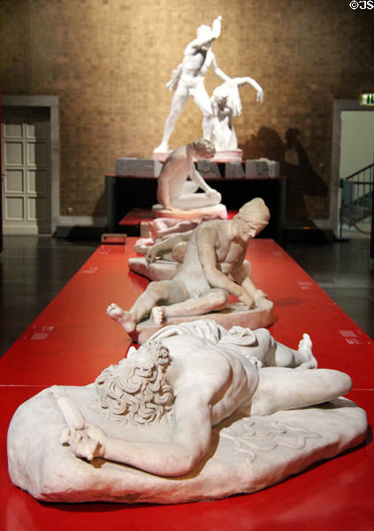 Collection of ancient Greek sculptures at Pergamon Museum. Berlin, Germany.