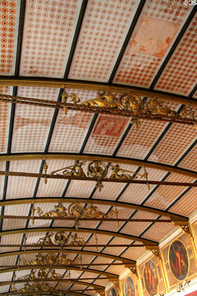 Gallery ceiling decoration at Neues Museum. Berlin, Germany.