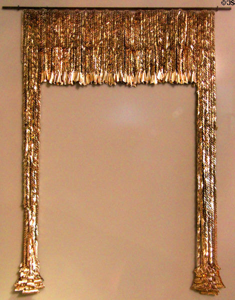 Replica golden diadem (original mid 3rd millennium BCE from treasure of Priam) at Neues Museum. Berlin, Germany.