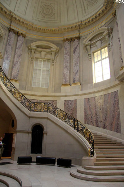 Entrance hall staircase of Bode Museum. Berlin, Germany.