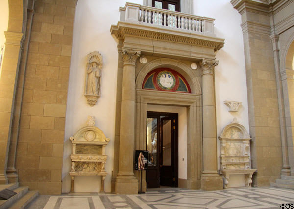 Portal to art galleries at Bode Museum. Berlin, Germany.