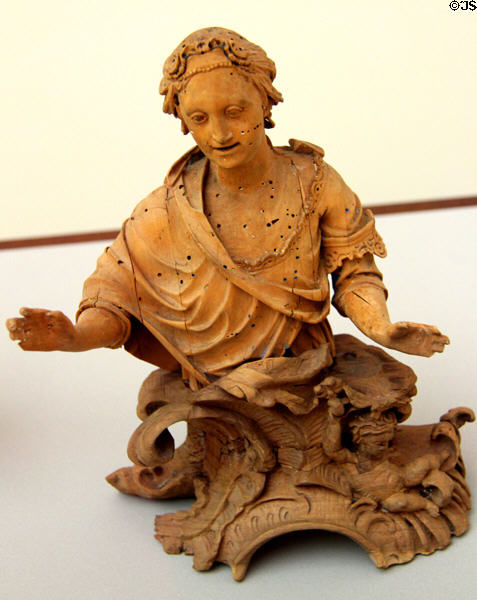 Symbolic Representation of Eternal Life linden wood carving (mid 18thC) set of Four Last Things from southern Germany at Bode Museum. Berlin, Germany.