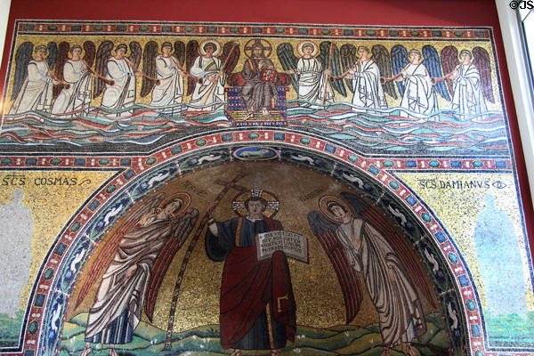 Apse mosaic from Ravenna (545) at Bode Museum. Berlin, Germany.
